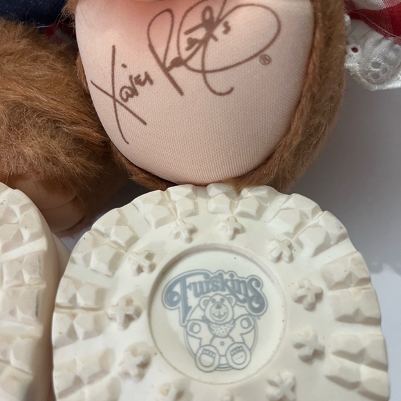 Furskins Brown Teddy Bear Pair BY Cabbage Patch Designer Vintage Bears - Picture 5 of 7